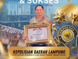 Polda Lampung Raih Penghargaan 5 Besar Terbaik Tingkat Polda dalam Kompolnas Awards 2026