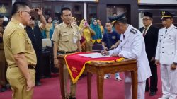 Serah Terima Jabatan, Suparyono Resmi Jadi Camat Metro Barat Gantikan Risfinia