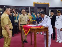 Serah Terima Jabatan, Suparyono Resmi Jadi Camat Metro Barat Gantikan Risfinia