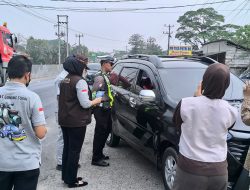 Polantas Karib, Satlantas Polres Lampung Tengah Sosialisasikan Diskon Pajak Kendaraan Bermotor