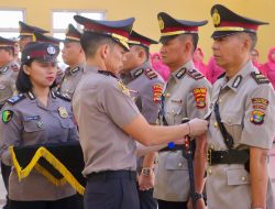 Rotasi Jabatan, Kapolres Lampung Tengah Pimpin Sertijab Kapolsek dan Pelantikan Kasi Humas